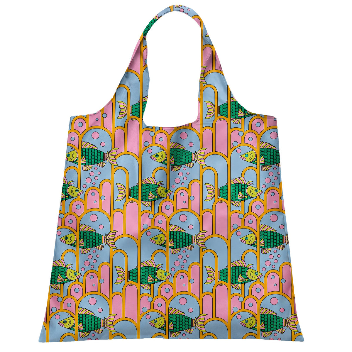 Fish Art Sack® | Graphic Art Print Reusable Tote Bag