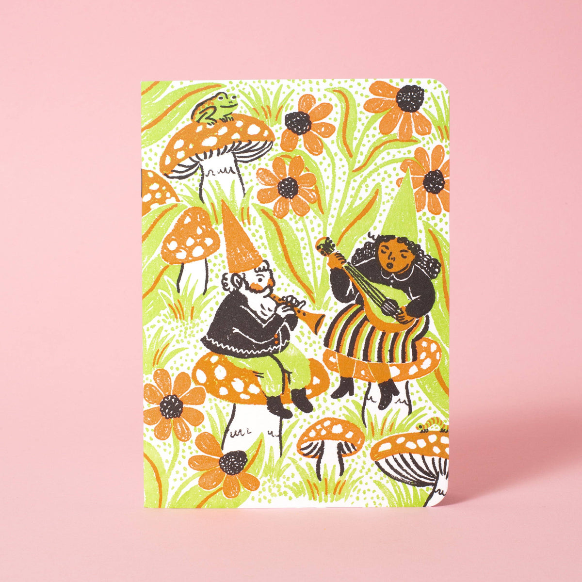 Phoebe Wahl B6 Softcover Blank Notebook - Gnome Band