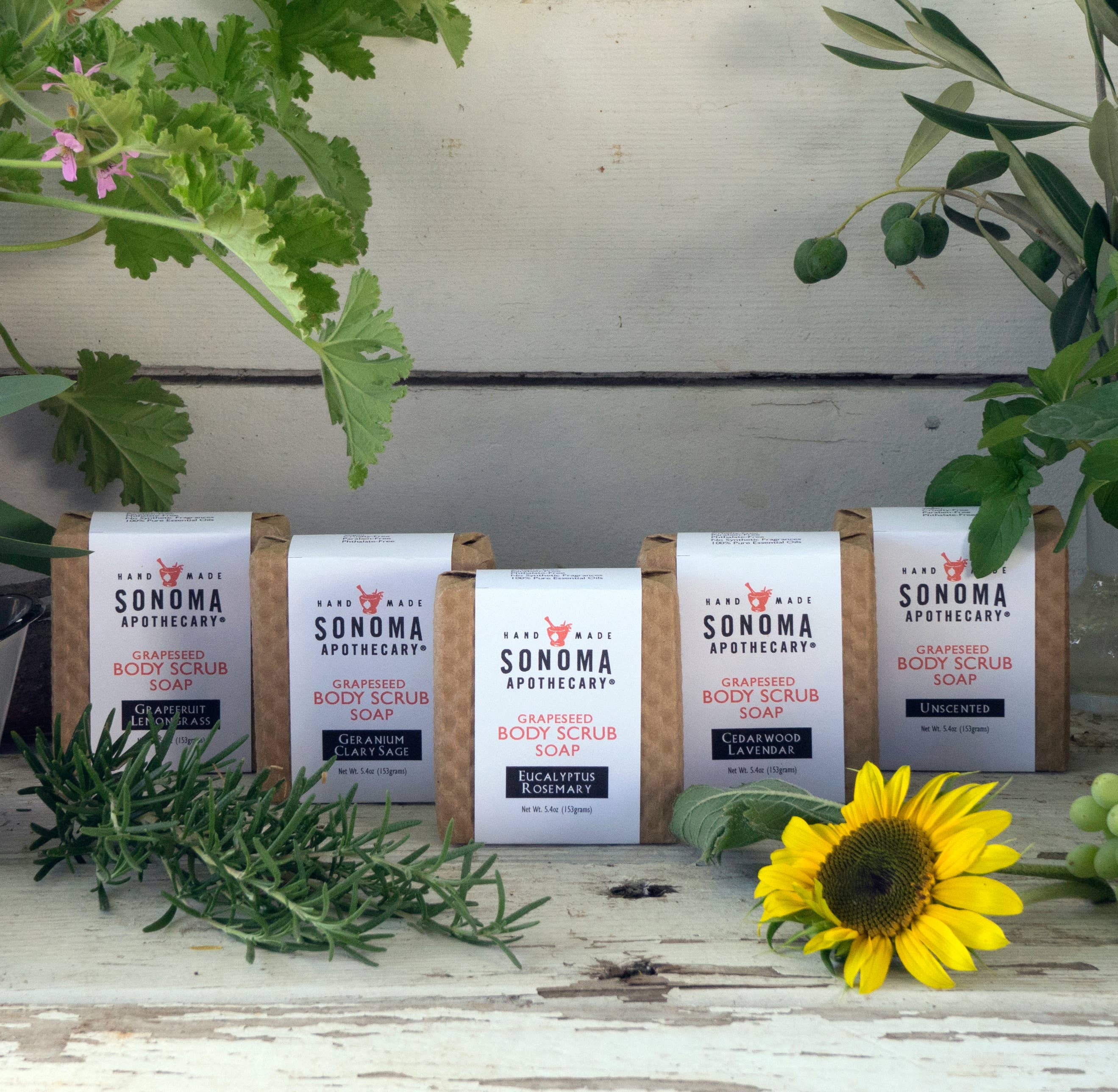 Exfoliating Bar Soap – Eucalyptus Rosemary Body Scrub