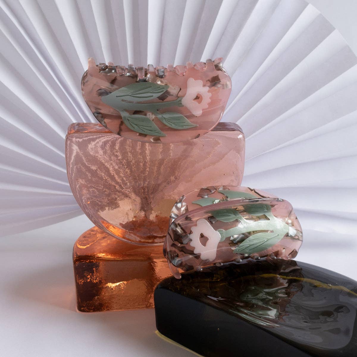 Winona Irene Woodland Sorrel Flower Pink Hair Claw