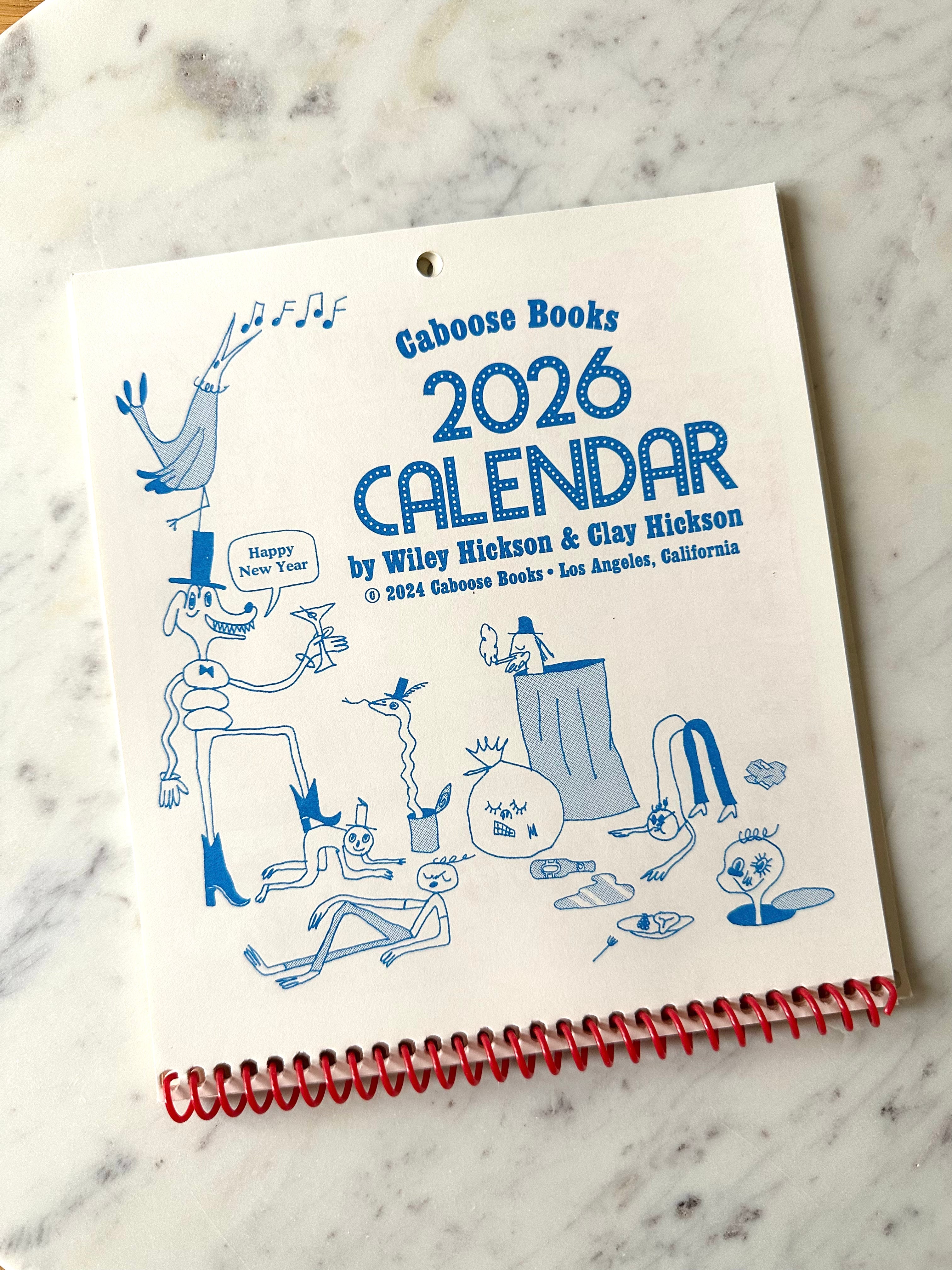 2026 Caboose Books Calendar by Clay Hickson & Wiley Hickson