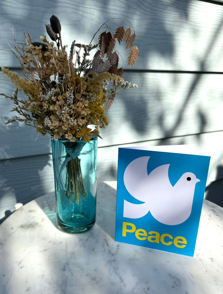 Sky Blue Handblown Highball Glass / Vase - 12oz