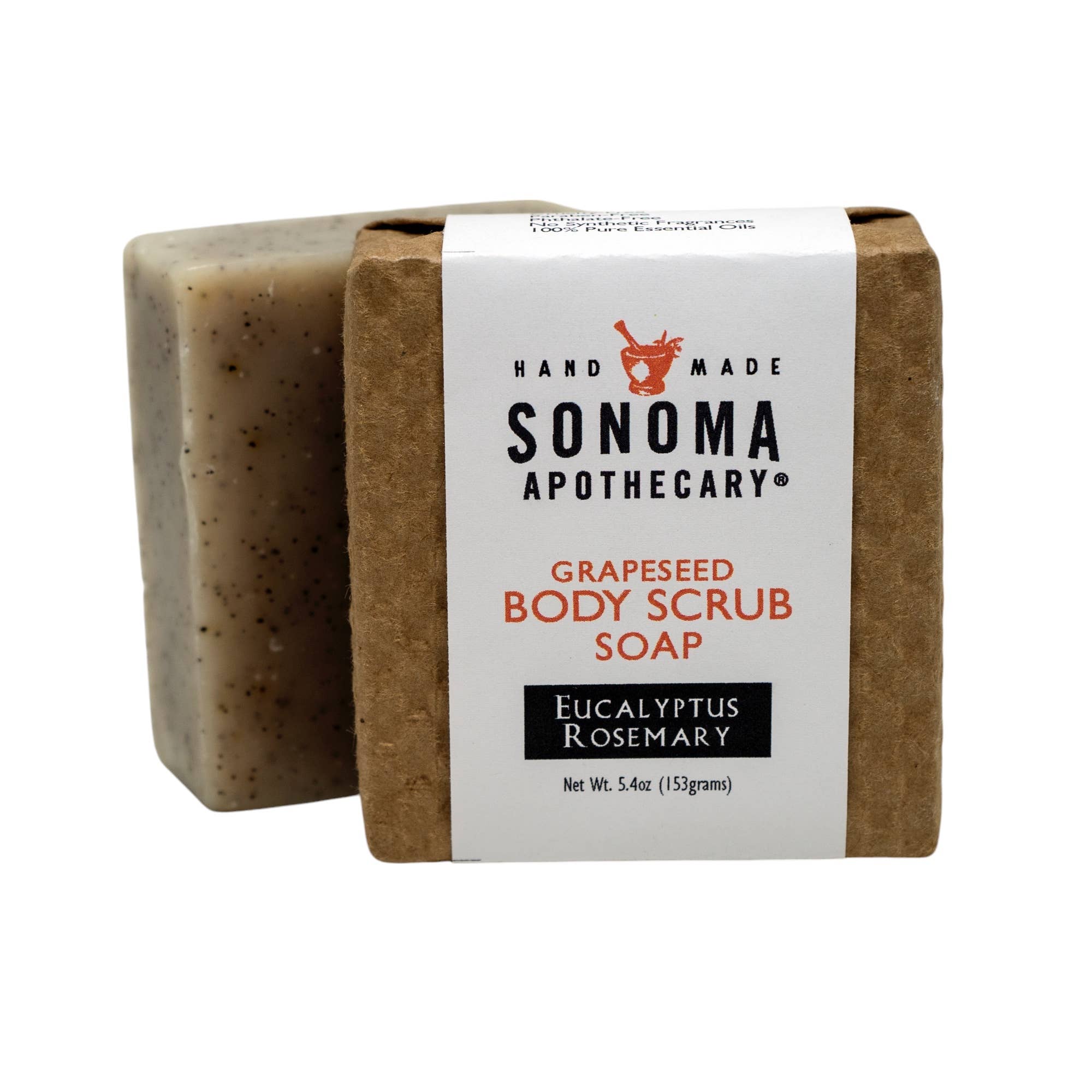 Sonoma Apothecary Exfoliating Bar Soap – Eucalyptus Rosemary Body Scrub