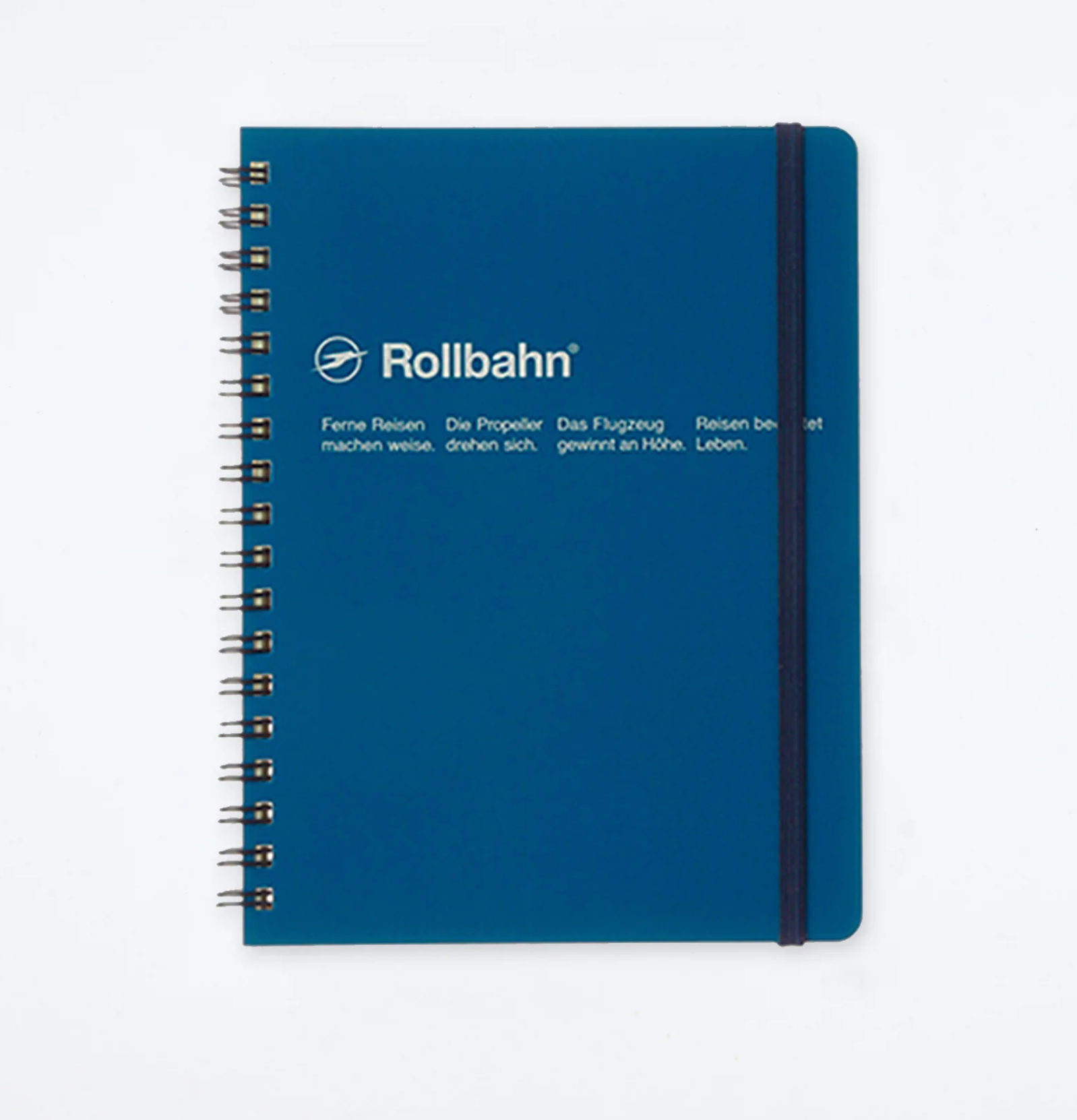 Rollbahn Spiral Notebook – Blue (mini memo, pocket memo, large or A5)