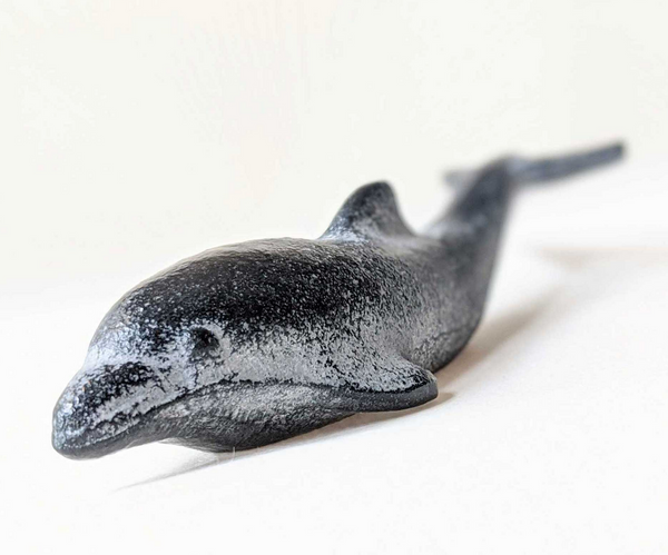 Japanese Cast Iron Dolphin Paperweight