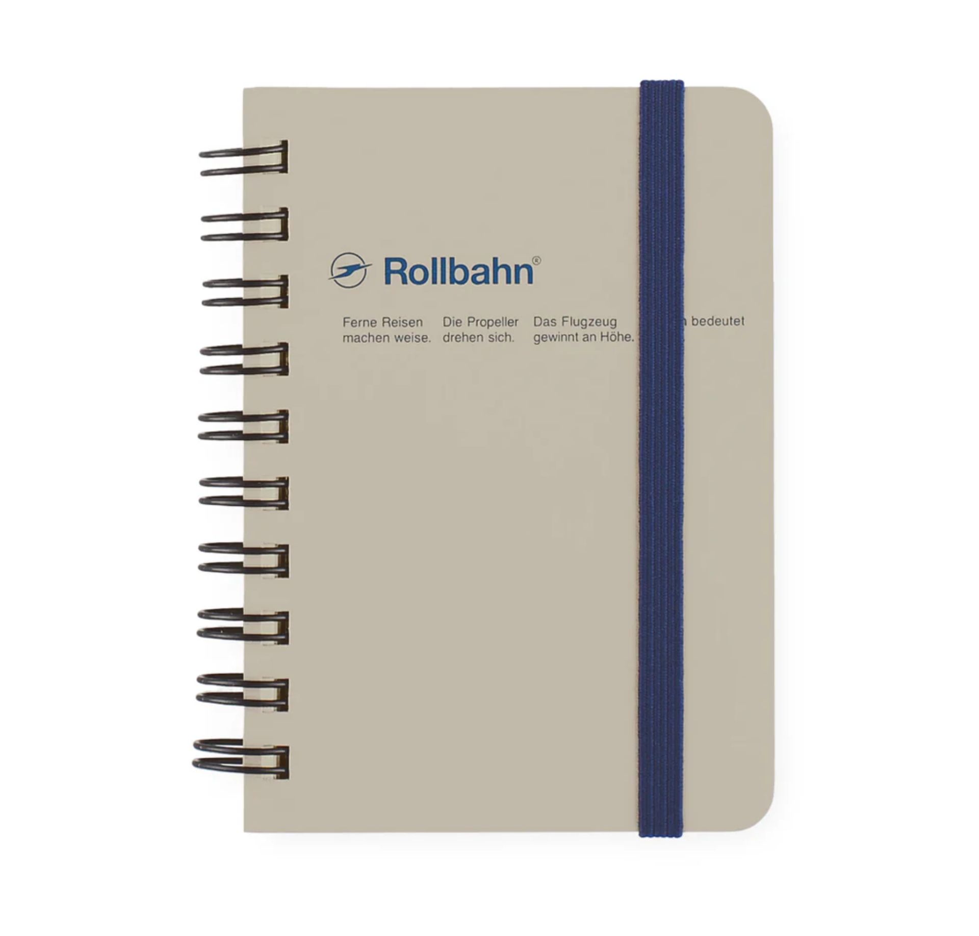 Rollbahn Spiral Notebook – Greige (mini memo, pocket memo or large)