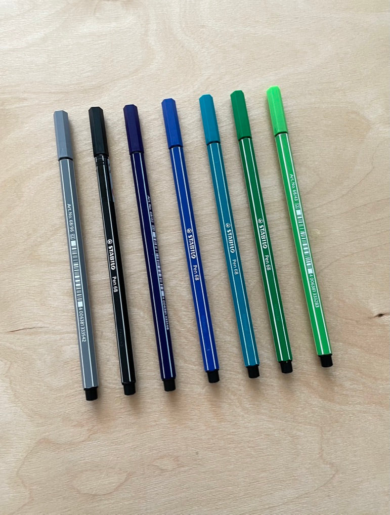 STABILO Pen 68 Pack of 6 Neon Colors