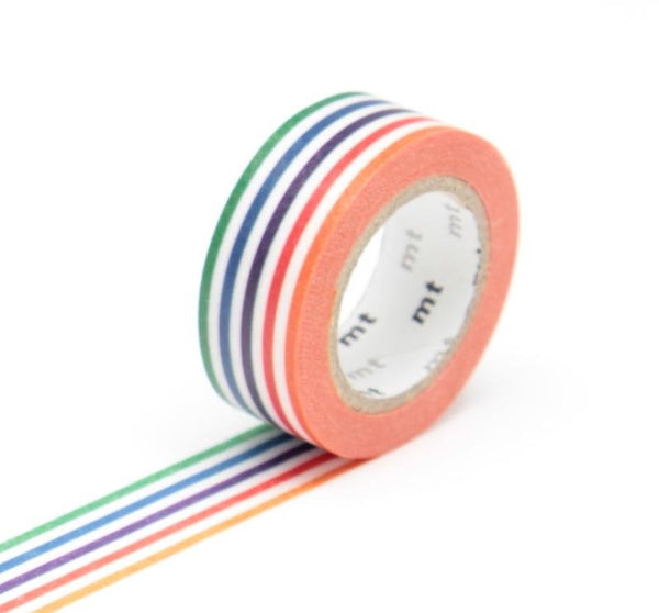 MT Washi Tape Single Roll – Colorful Border