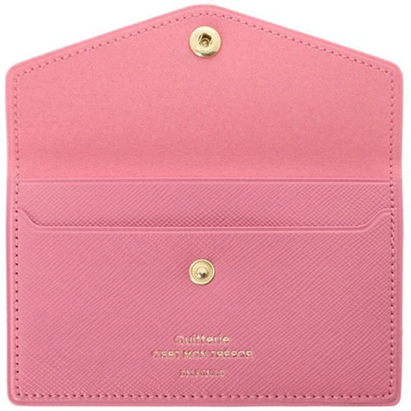 Delfonics Quitterie Snap Card Case – Pink