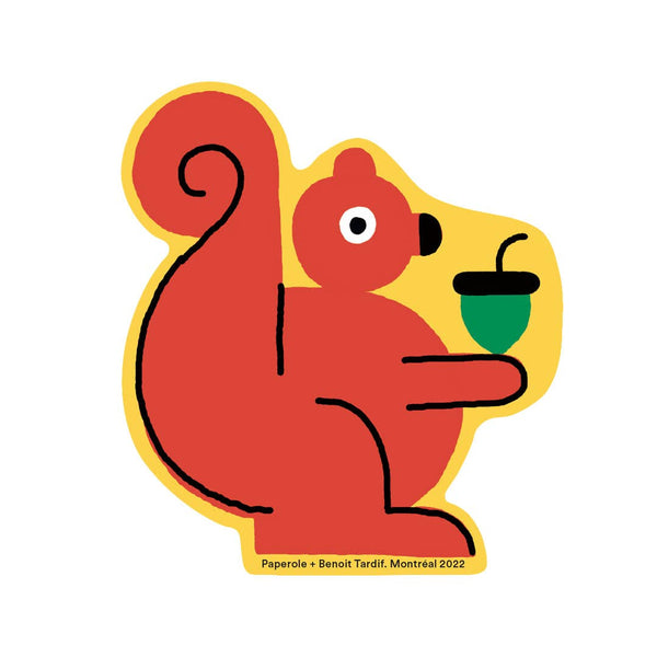 Paperole Squirrel Sticker