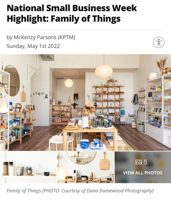 National Small Business Week Highlight: Family of Things
