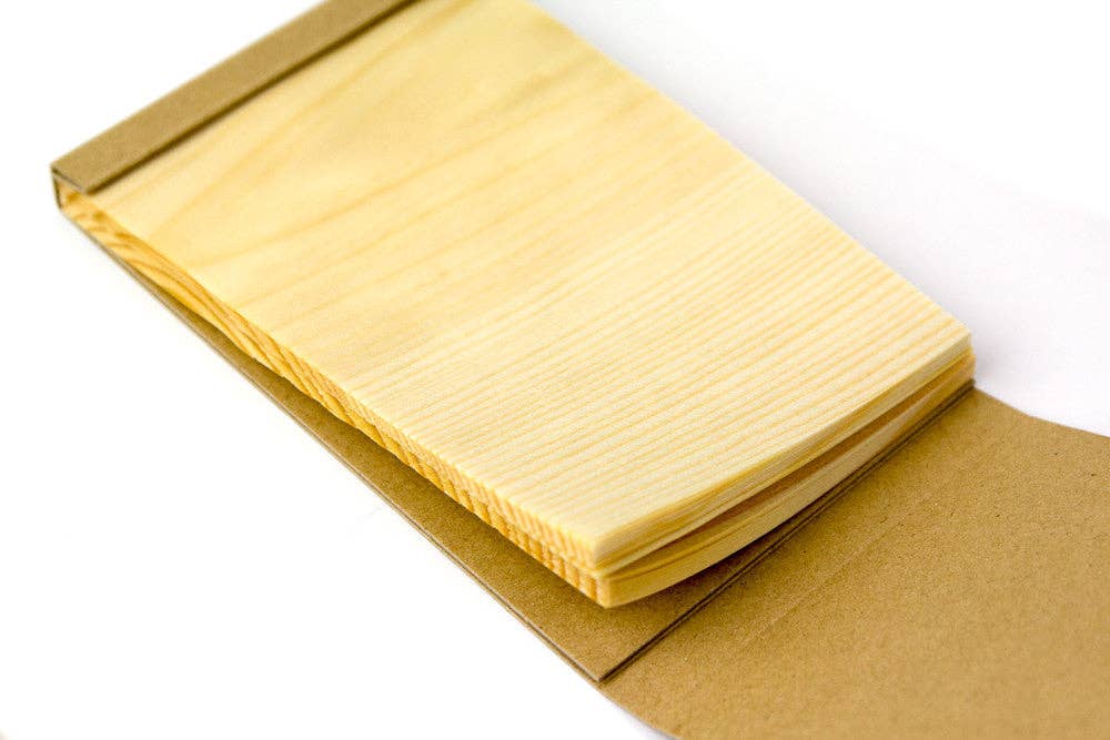 Morihata Kizara Wood Sheet Memo Pad - Small - 3" x 4.5"