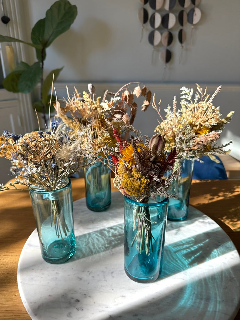 Sky Blue Handblown Highball Glass / Vase - 12oz