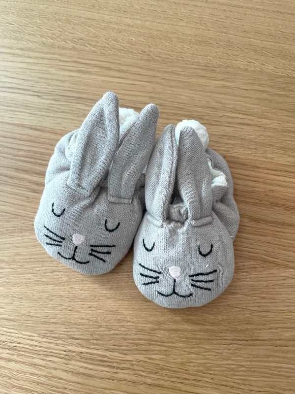 Sophie Home Bunny Rabbit Cotton Knit Baby Booties