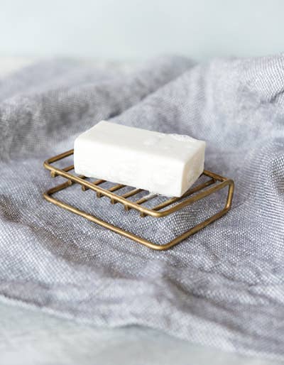 Fog Linen Brass Wire Soap Stand