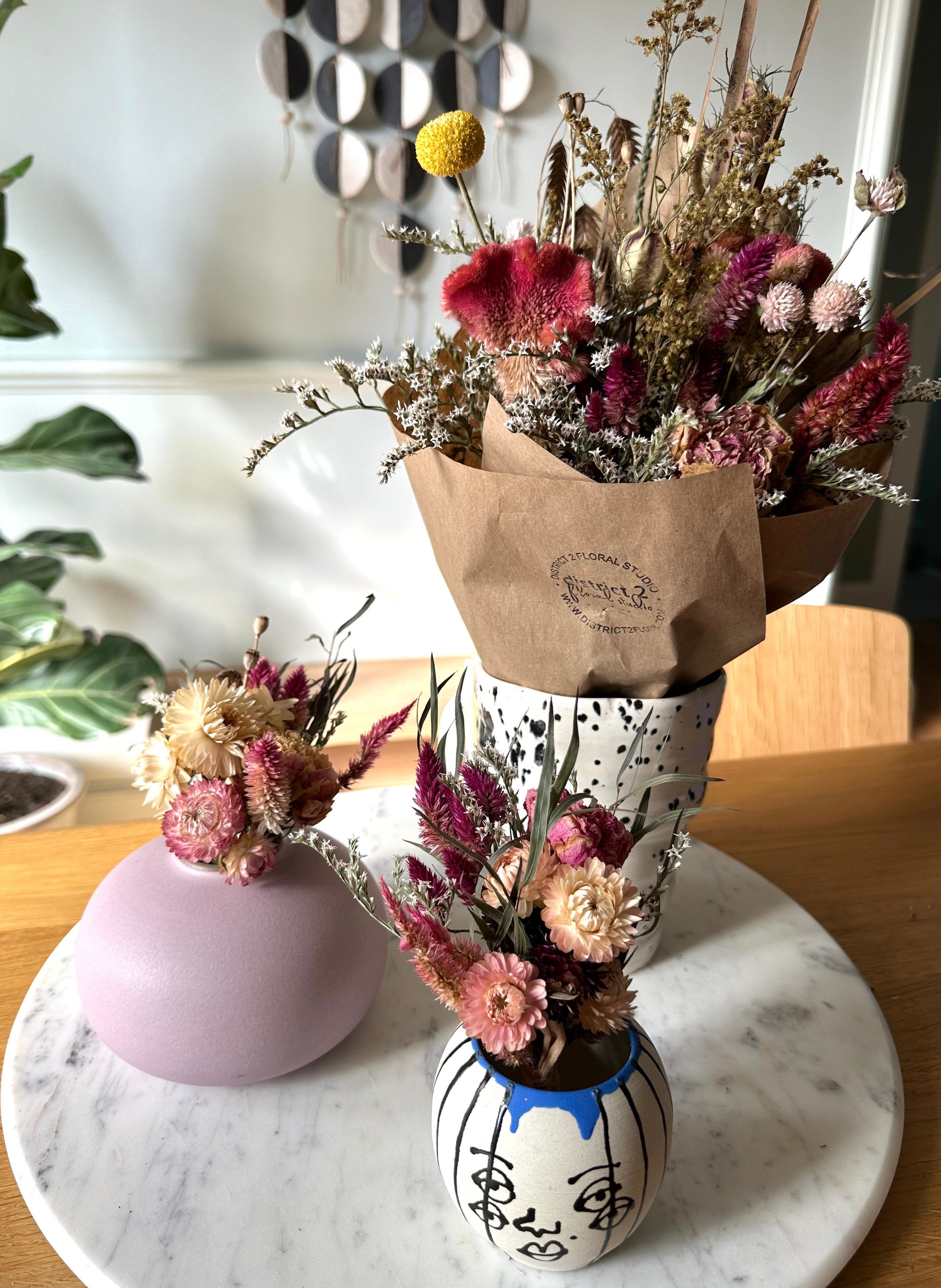 Dried Floral Bouquet by District 2 Floral