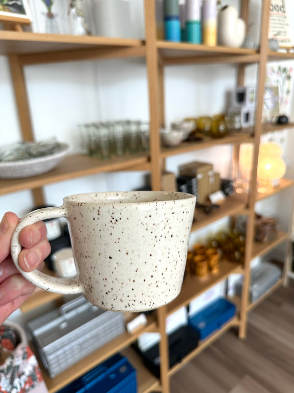 Speckled Stoneware Mug – Cream
