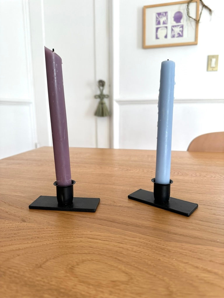 Iron Taper Candle Holders - Single