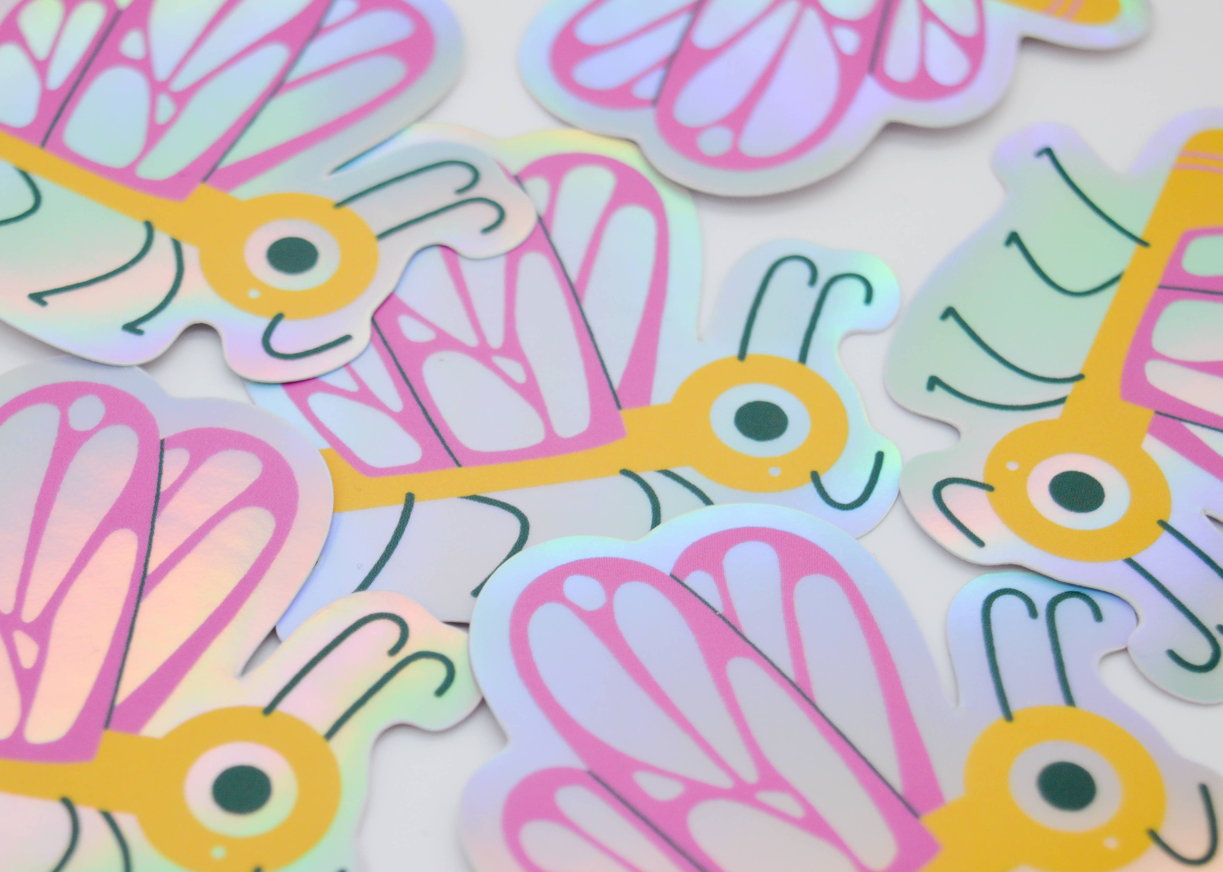 Butterfly Holographic Sticker