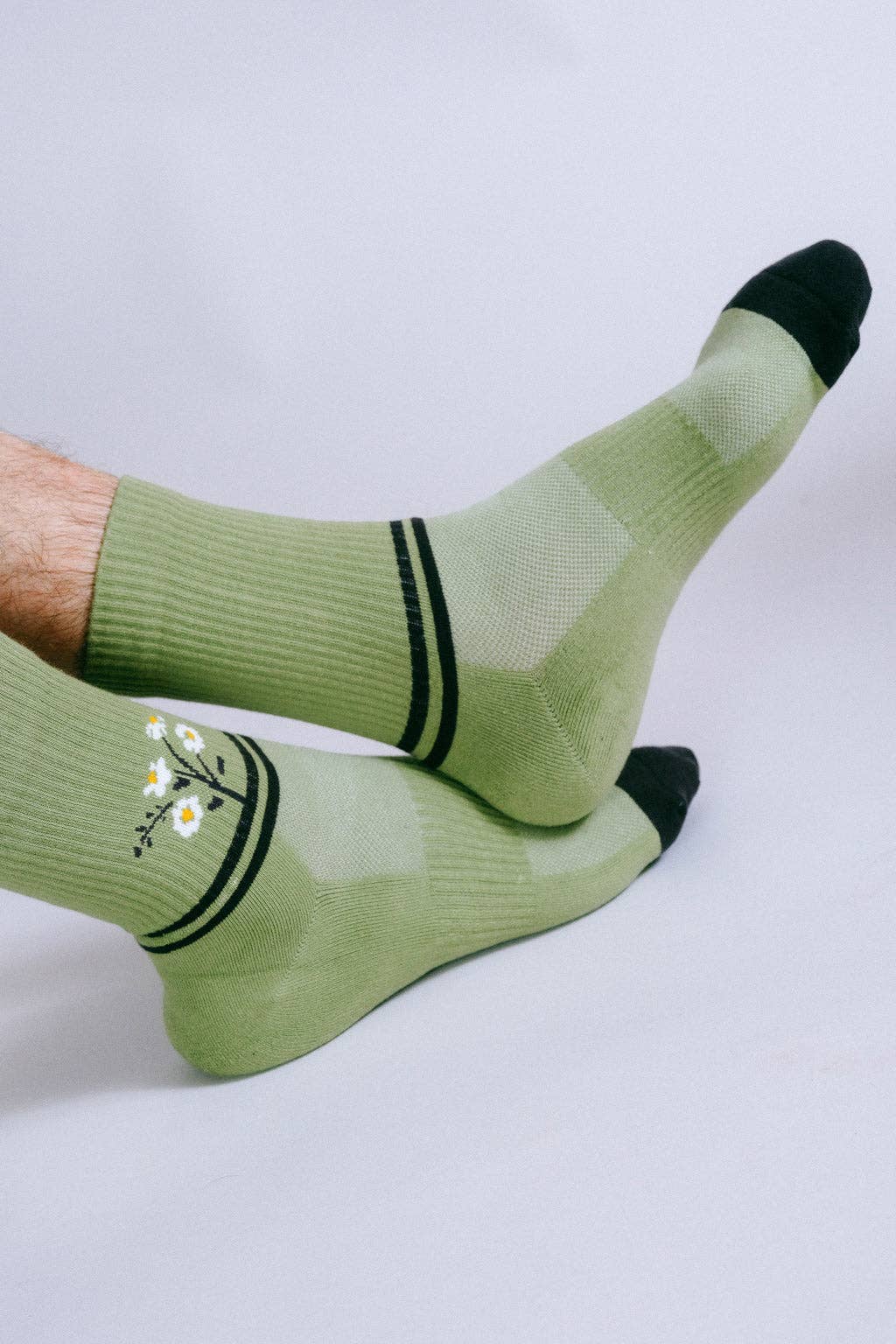 Tailored Union Daisy Crew Sock – Sage Green