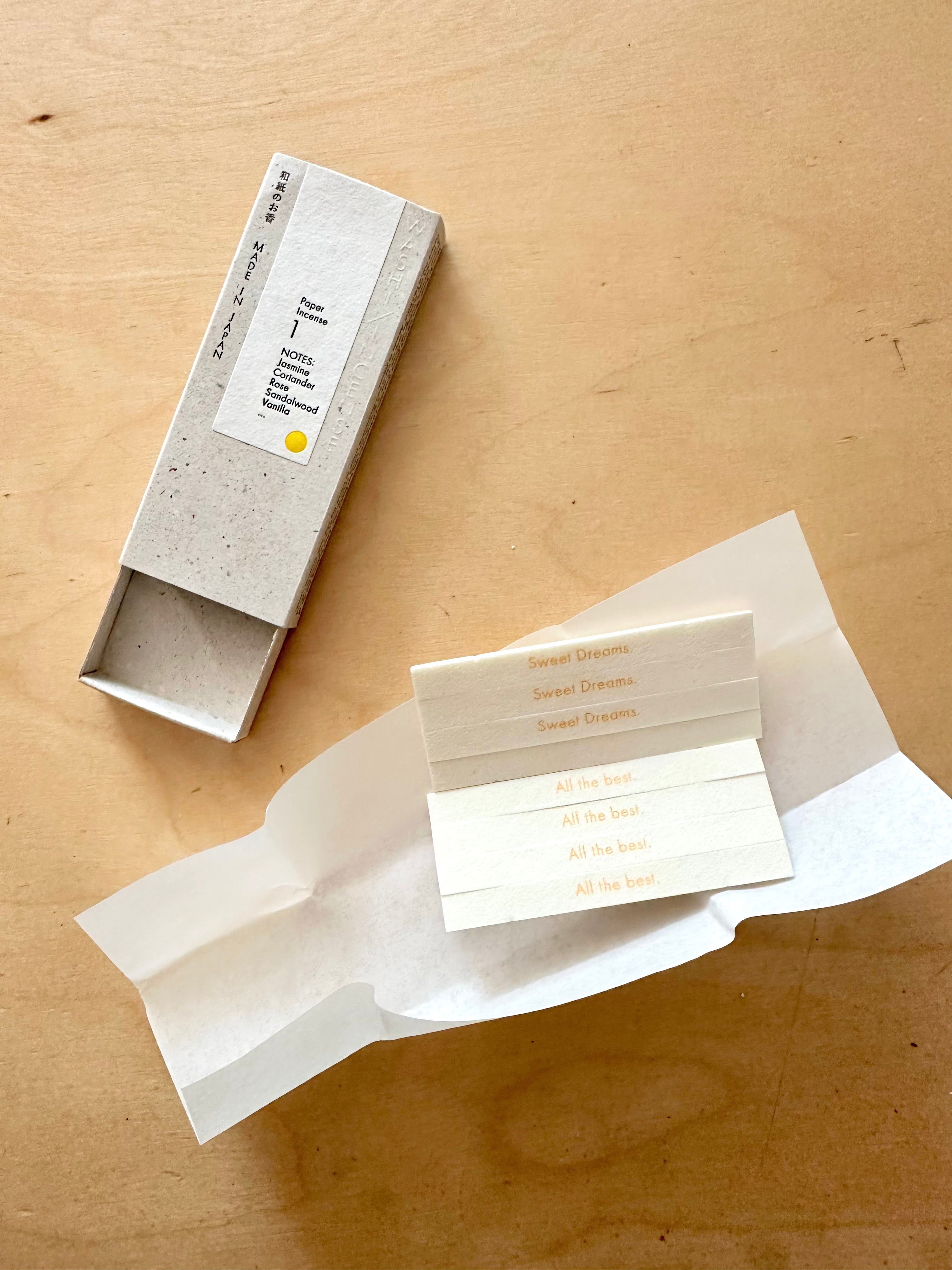 Morihata Ha Ko Washi Paper Incense Strips - #4 Mellow Grove