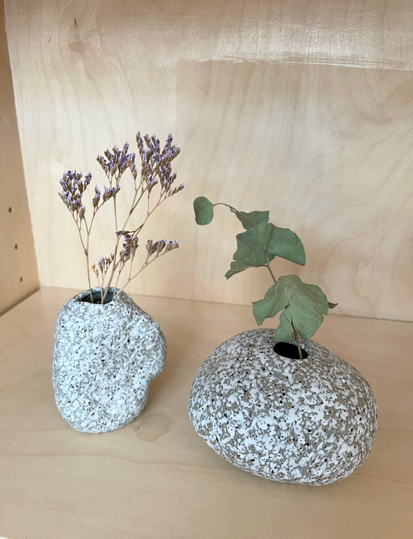 Tokoname Ceramic Stone Vase – narrow