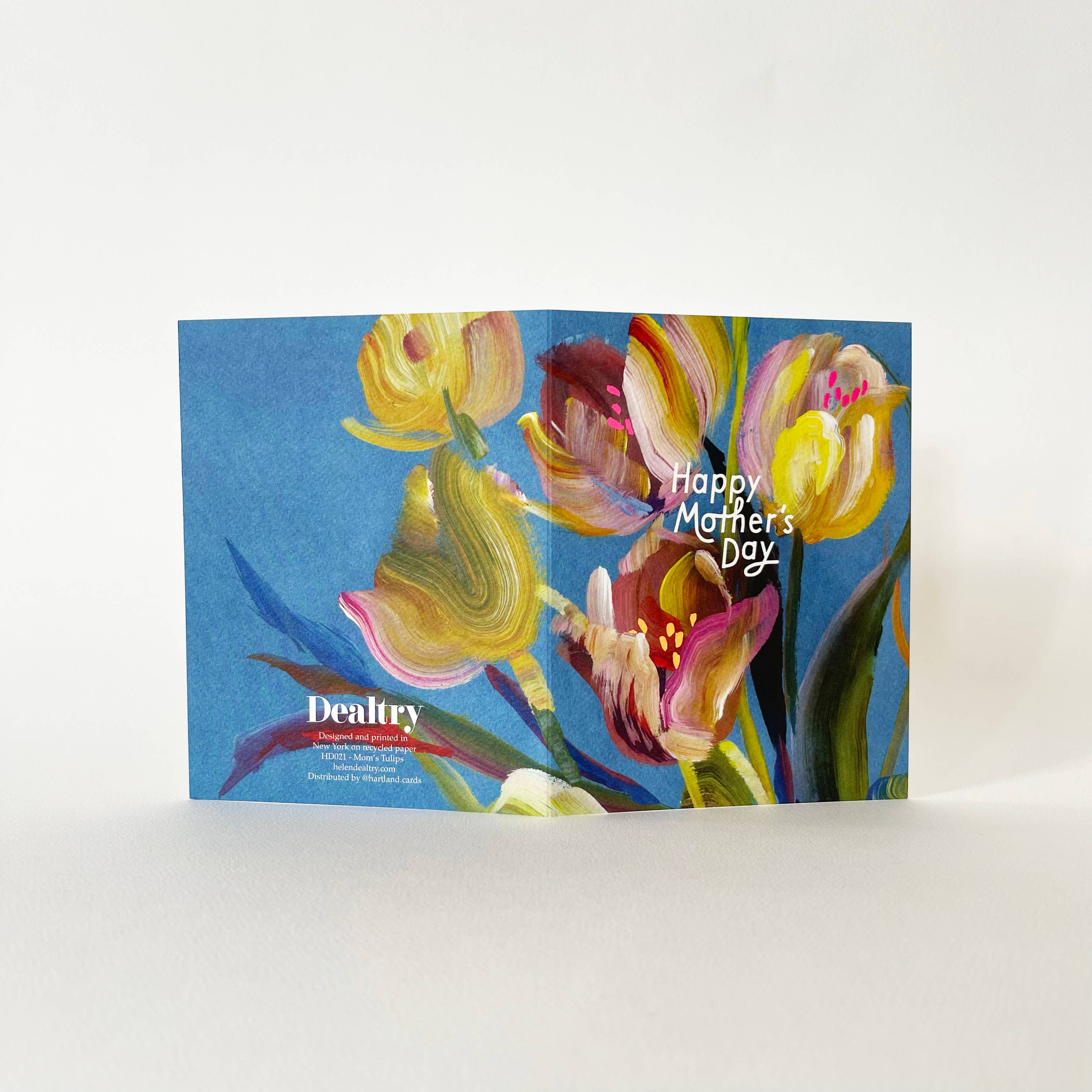 Happy Mothers Day Tulips Card by Helen Dealtry