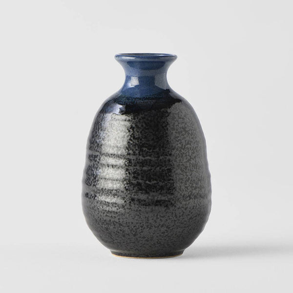 Made in Japan Sake jug - black and blue drip