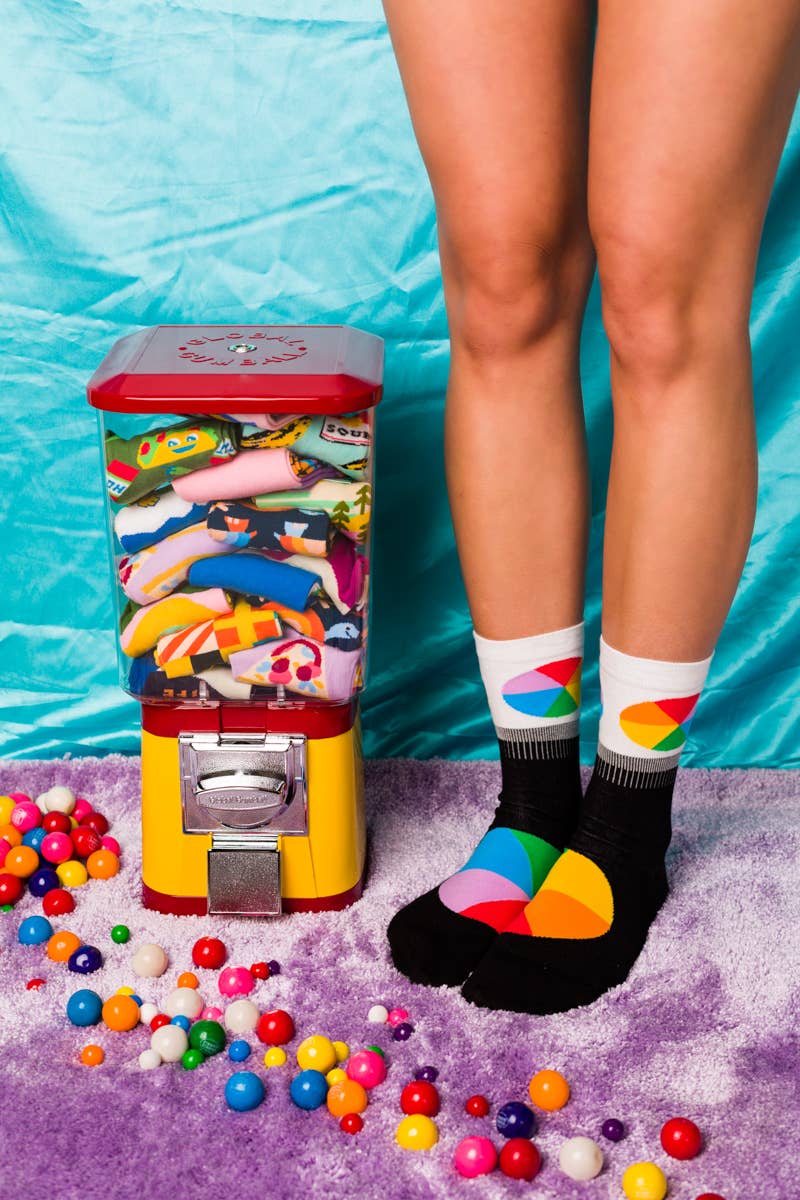 Women's - Color Wheel Crew Socks