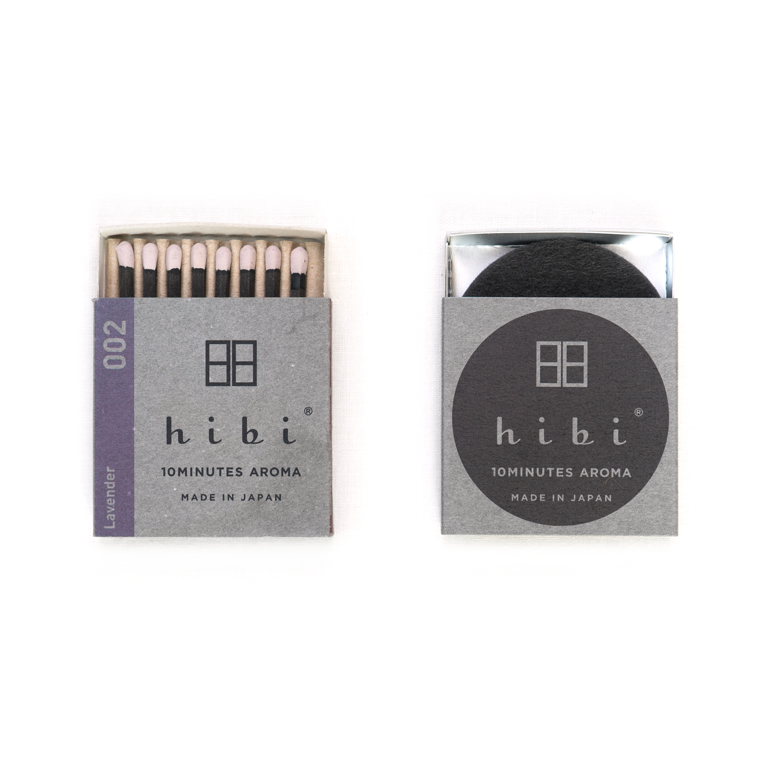 Hibi Incense Matches – Lavender, Box of 8