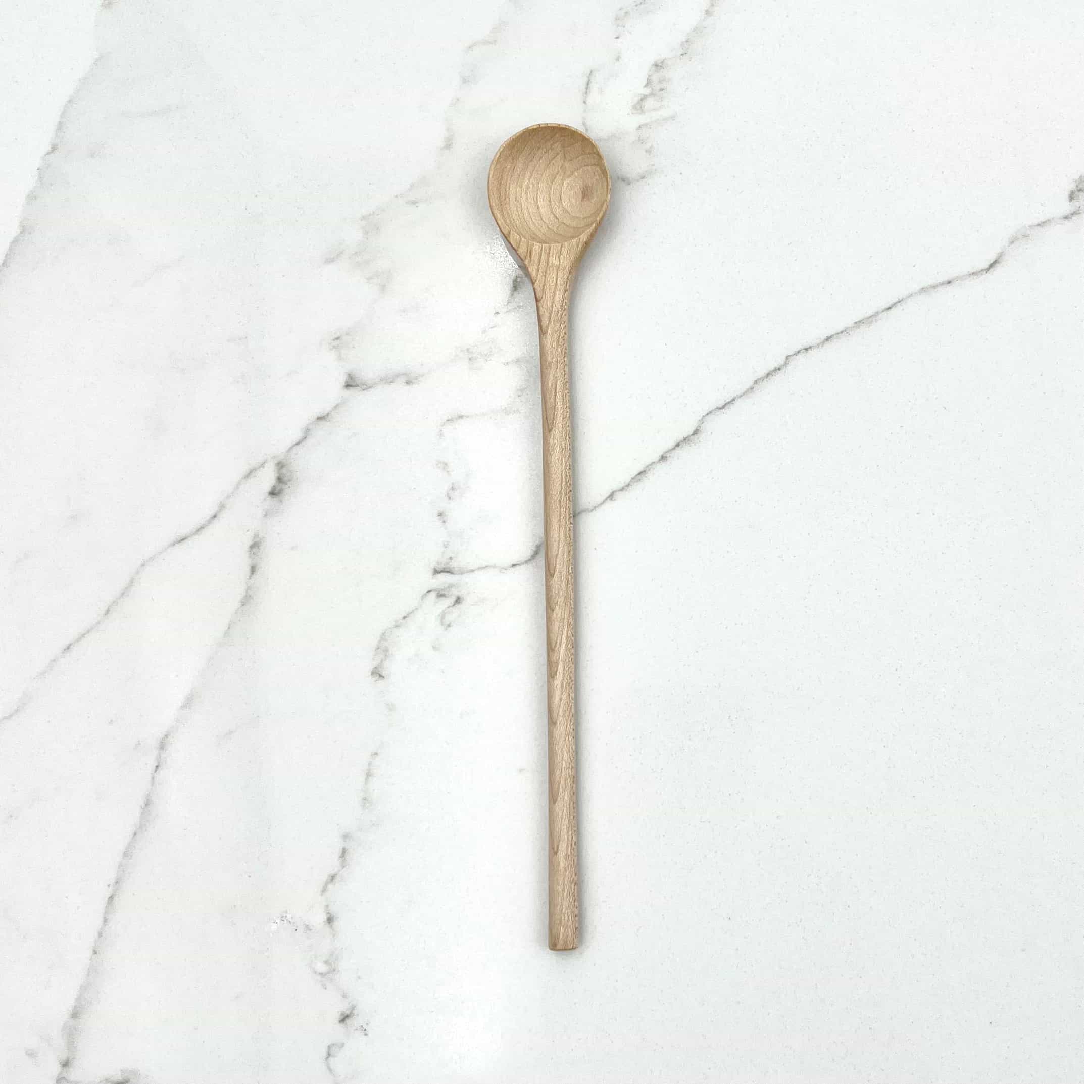 8" Maple Wood Stirring Spoon