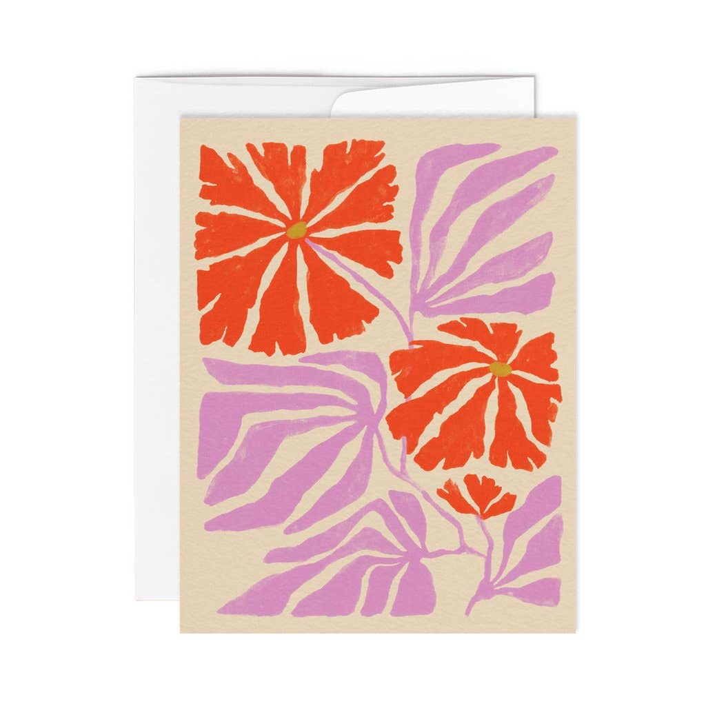 Flowers Jardin Anglais Greeting Card