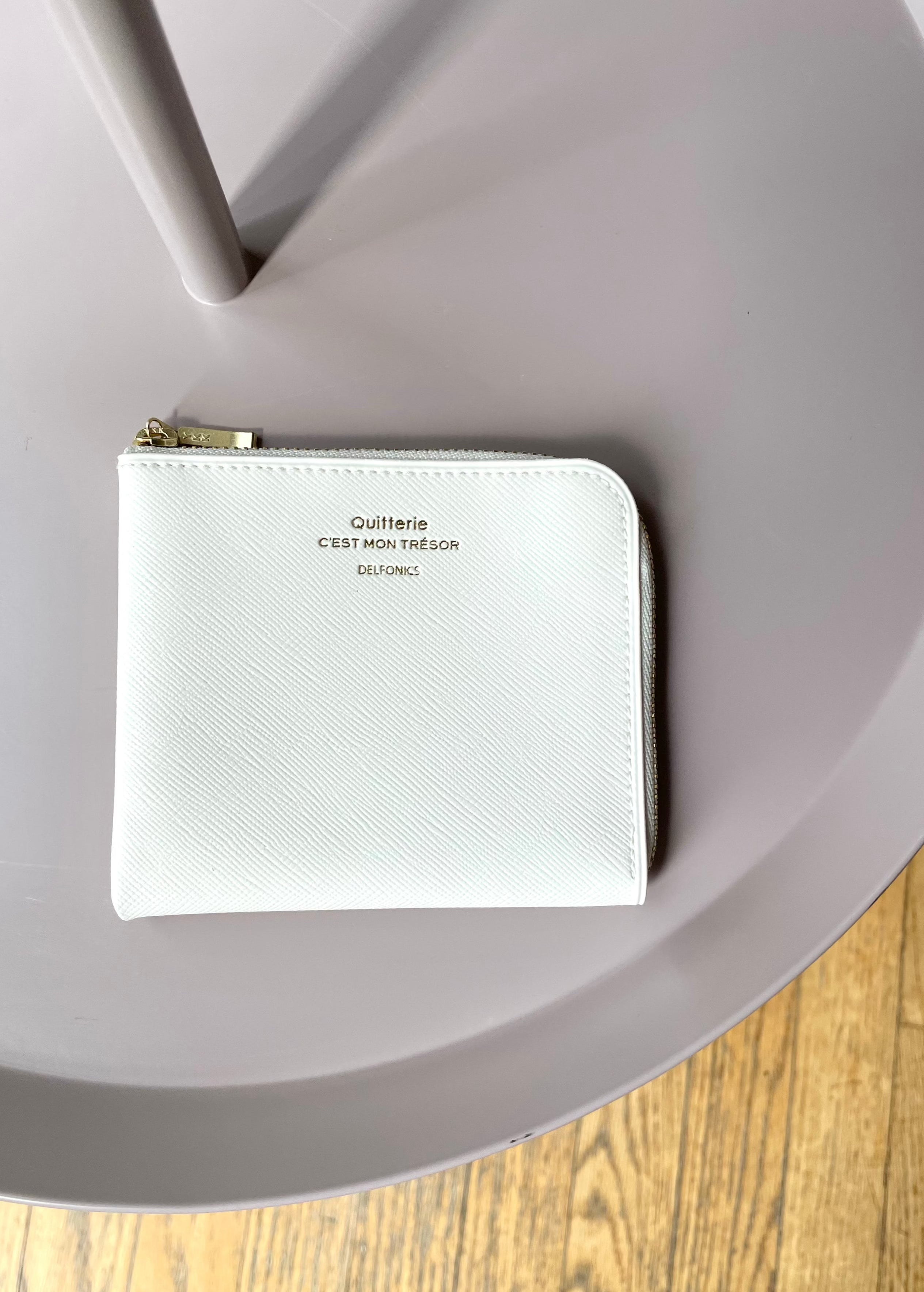 Delfonics Quitterie Half Zip Wallet – White