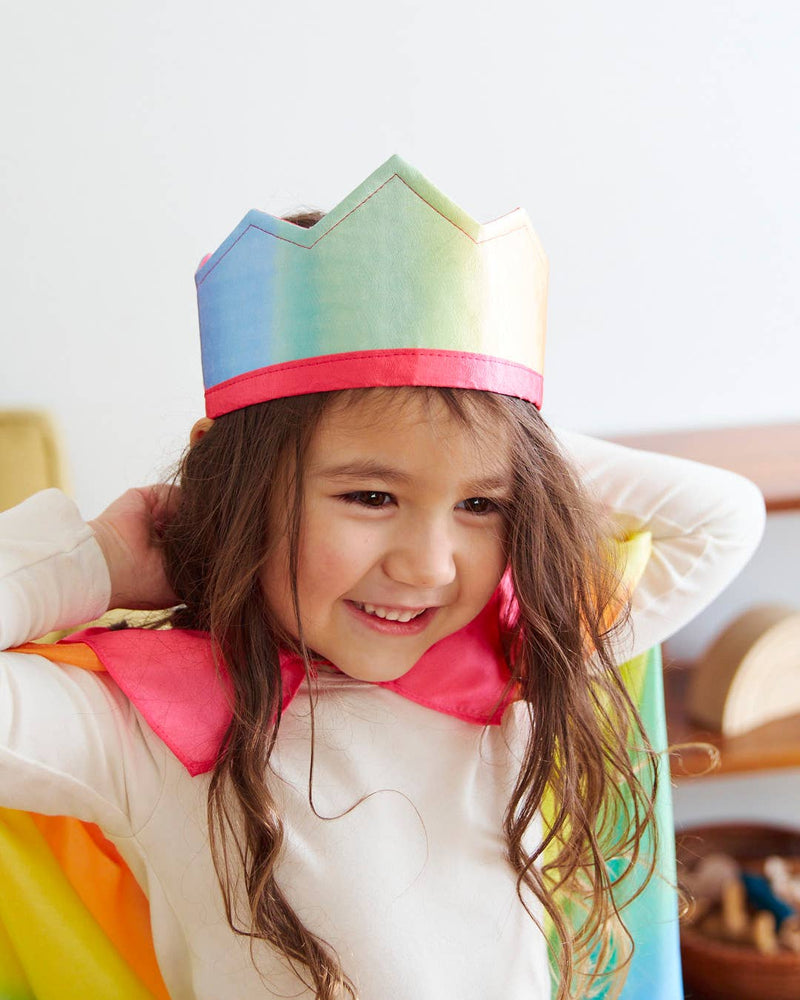 Rainbow Crown –  100% Silk for Dress Up Play