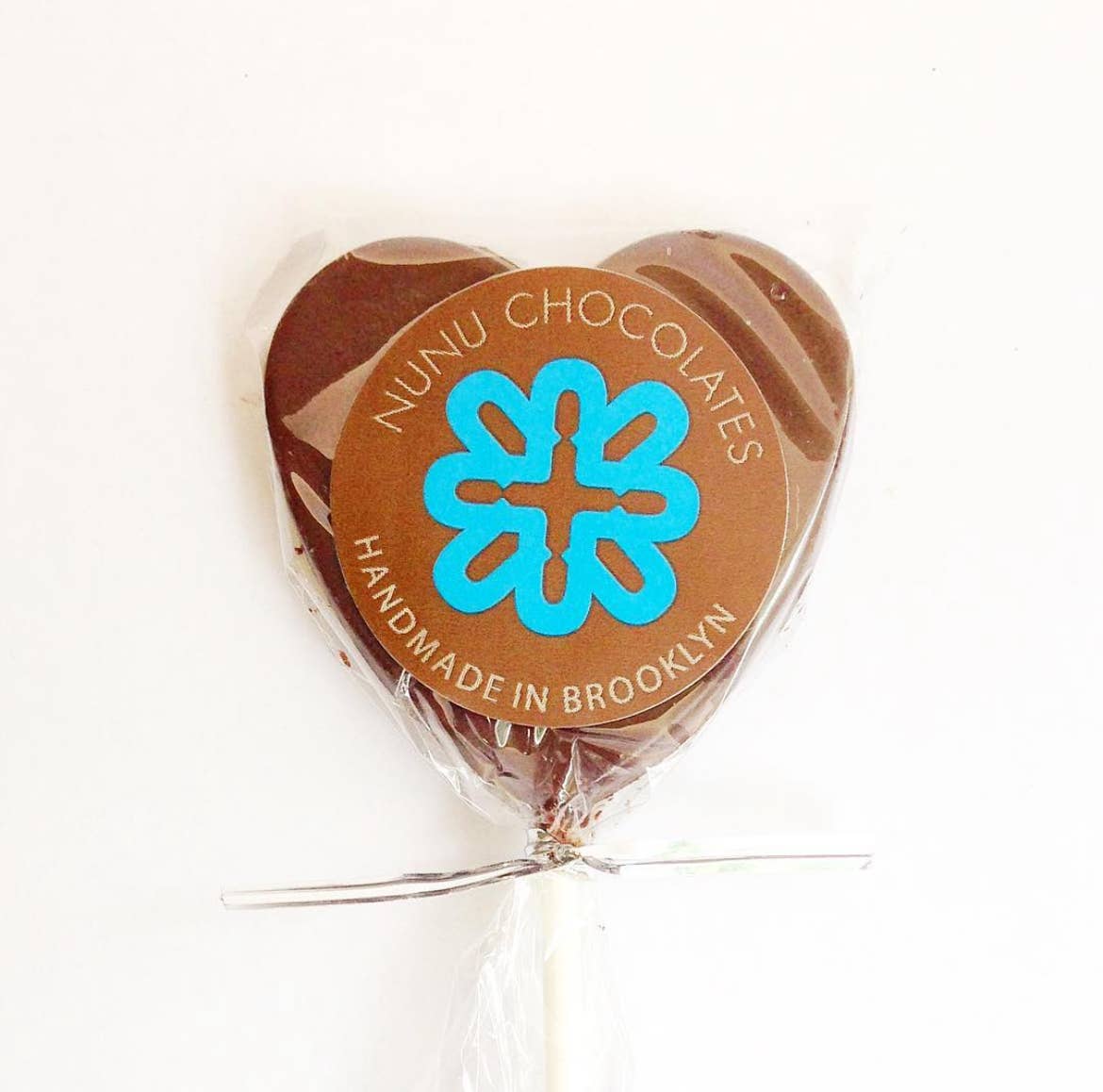 Nunu Heart Lolipop 53% dark - Vegan and Gluten free