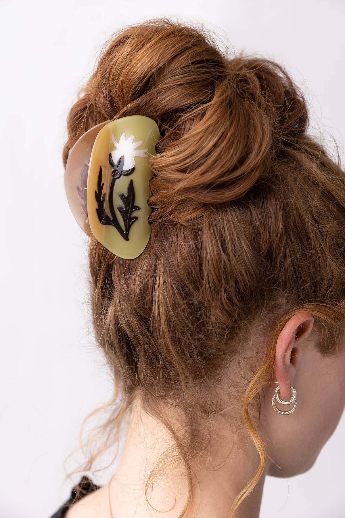 Winona Irene Rosehip Flower Yellow Hair Claw