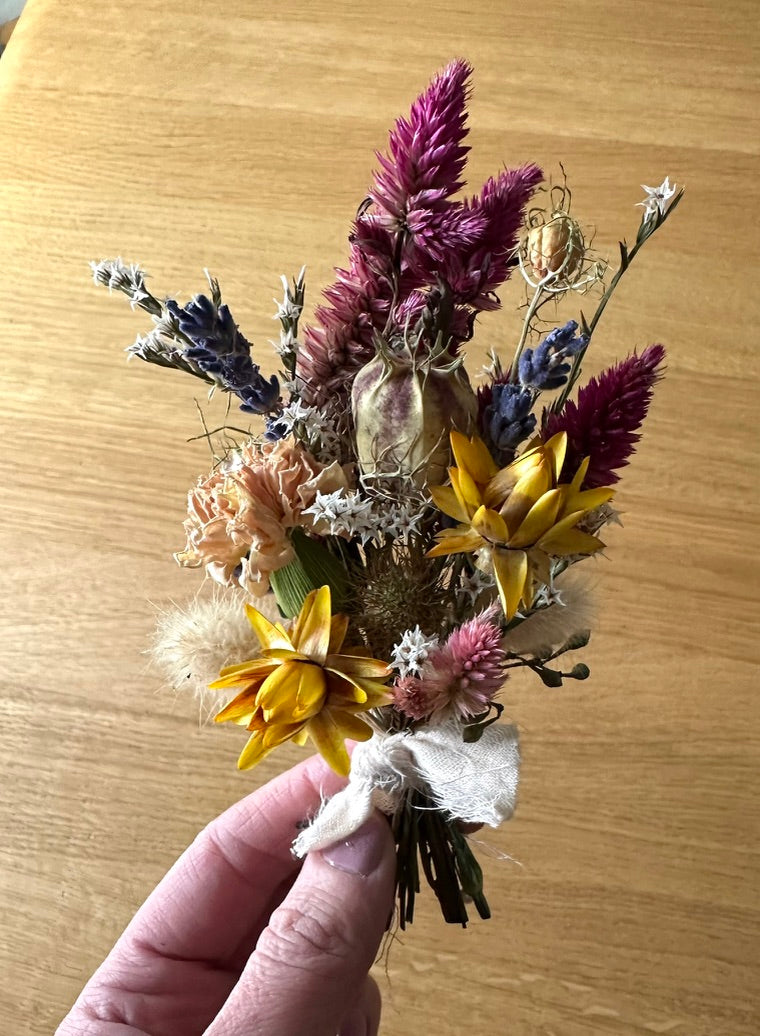 Dried Floral Mini Bouquet by District 2 Floral