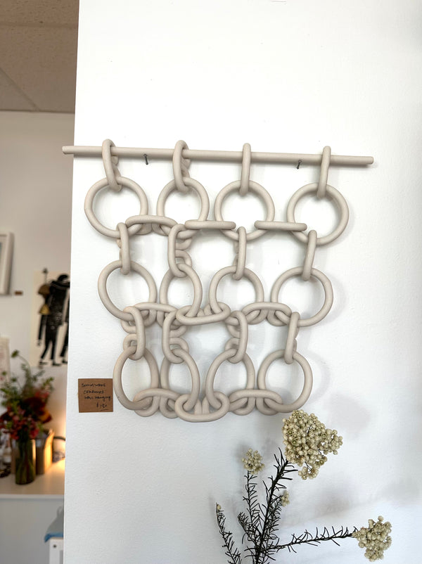 Porcelain Chain Link Wall Hanging