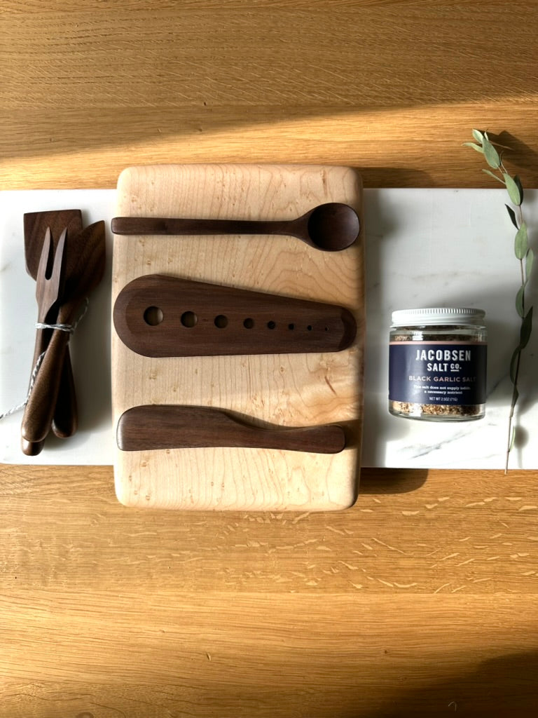 Walnut Wood Cheese Utensil Set - Thumbnail 4