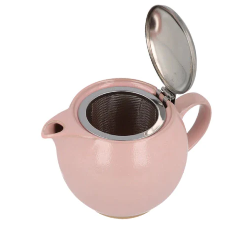 Zero Japan Ceramic Teapot w/ Mesh Infuser – Sakura Pink, 15oz