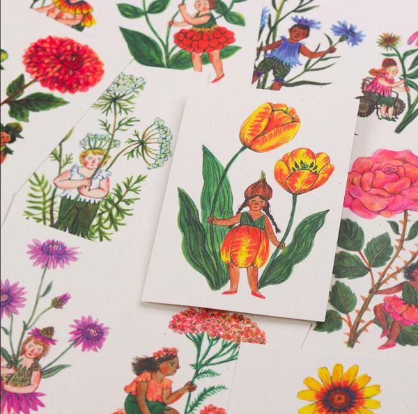 Flower Fairies Postcard Set by Phoebe Wahl