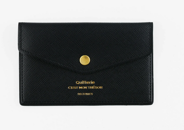 Delfonics Quitterie Snap Card Case – Black