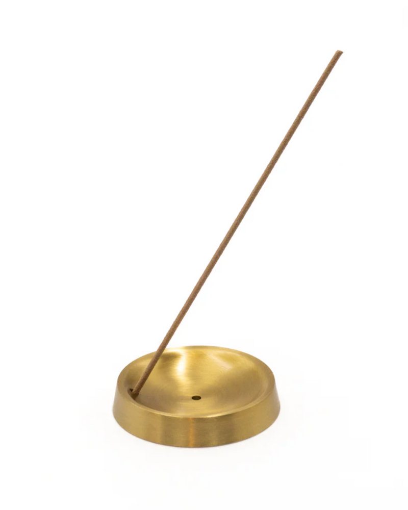 Fog Linen Brass Round Incense Stand