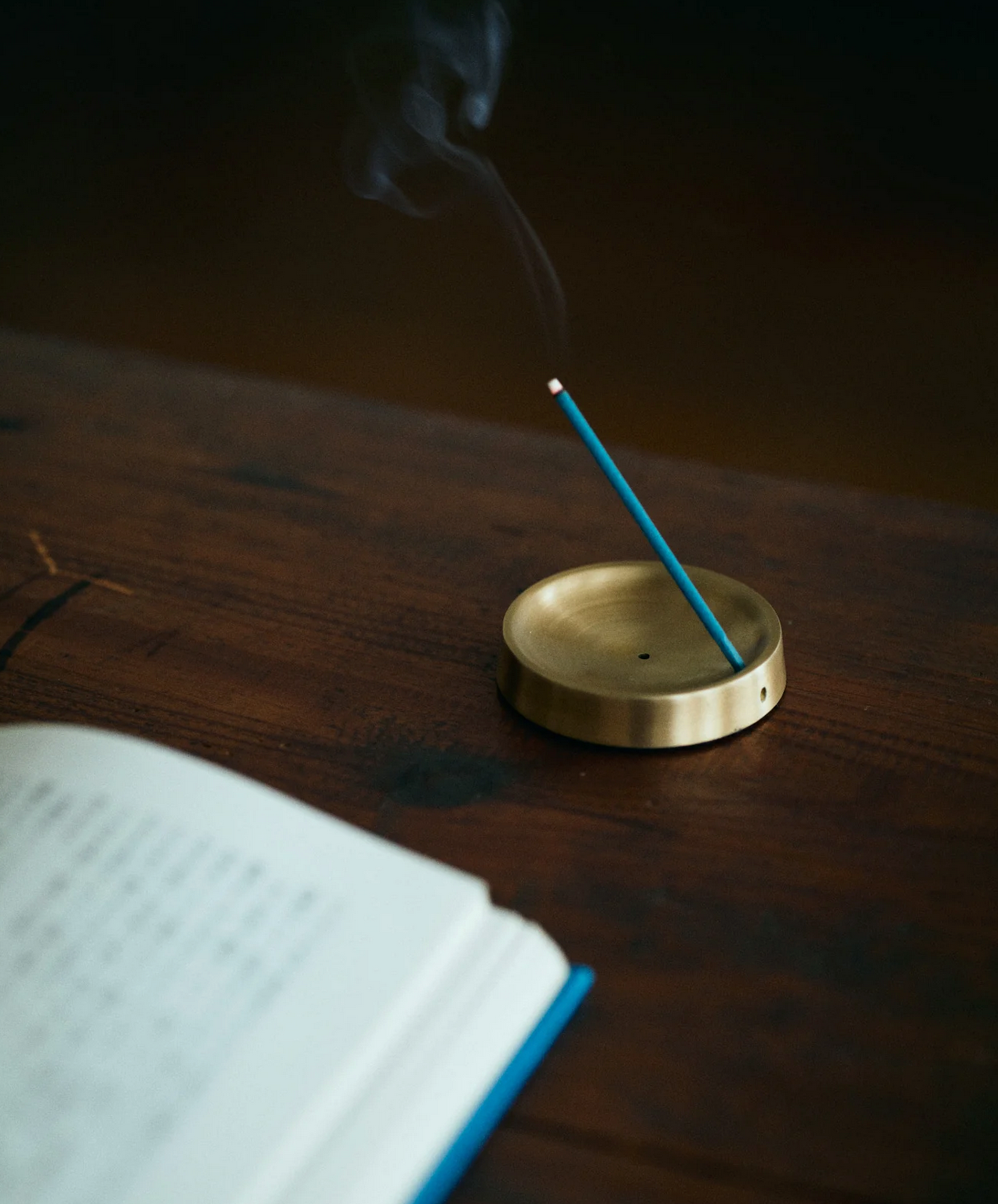 Fog Linen Brass Round Incense Stand