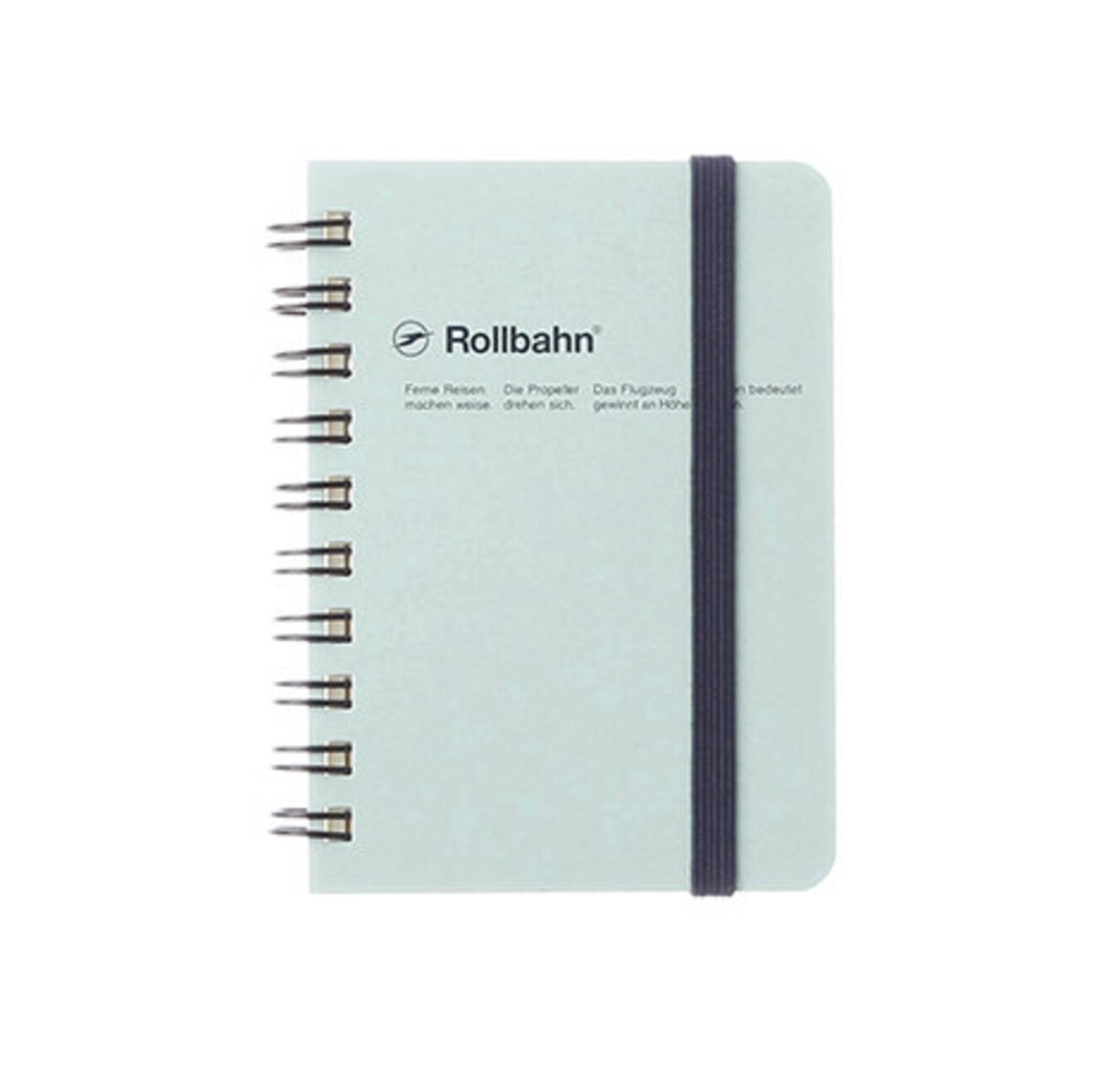 Rollbahn Spiral Notebook – Sky Blue (mini memo, pocket memo or large)