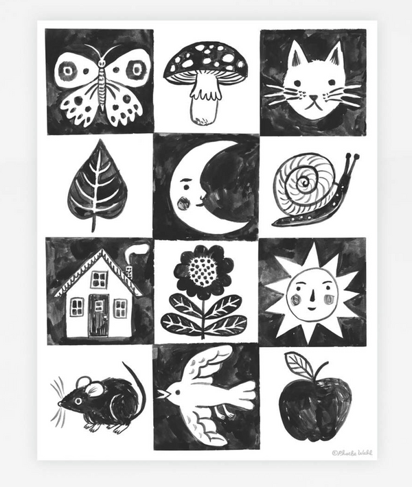 Black and White Baby Poster by Phoebe Wahl