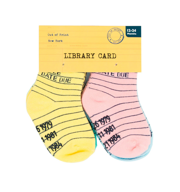 Library Card Children's Socks (4 pack)