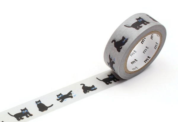 MT Washi Tape Single Roll – Sou-Sou neko black cat