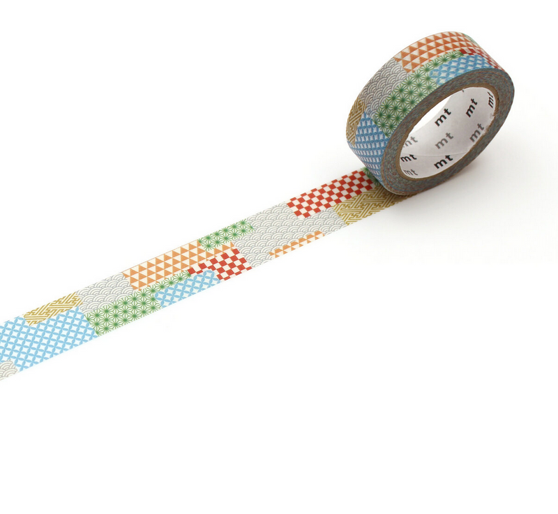 MT Washi Tape Single Roll – Traditional Japanese patterns mix