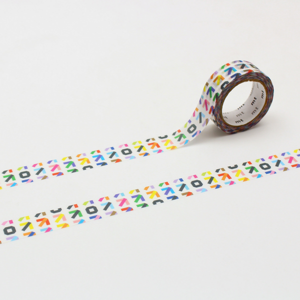 MT Washi Tape Single Roll – Colorful Arrows